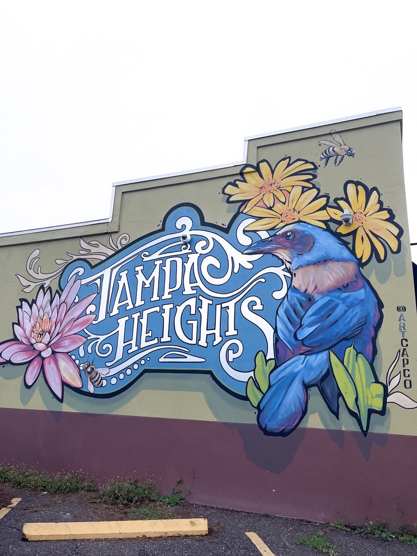 Tampa Heights mural in Magnanimous Brewery Tampa Florida