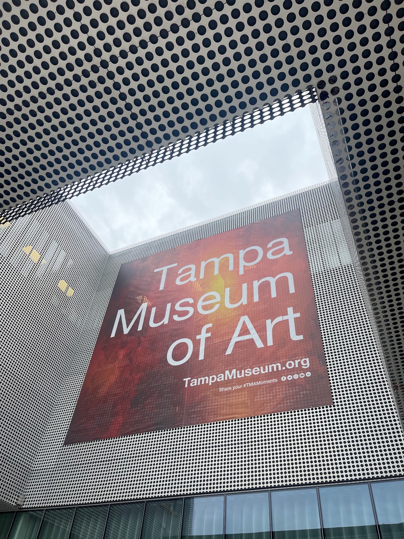 Tampa Museum of Art sign in Florida