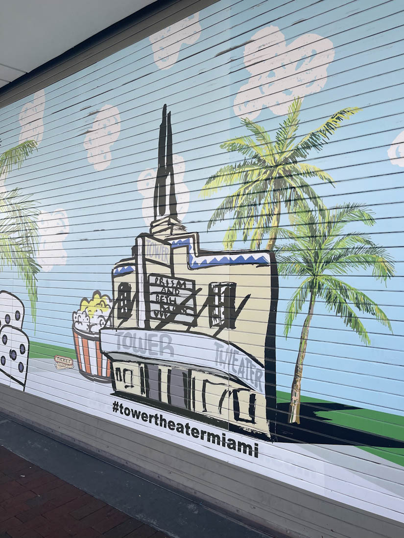 Tower Theater mural Little Havana Miami Florida