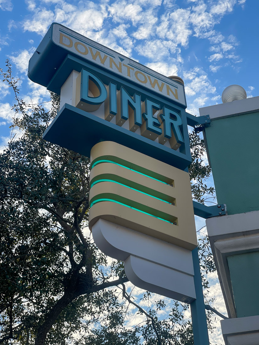 Downtown Diner sign Celebration Florida