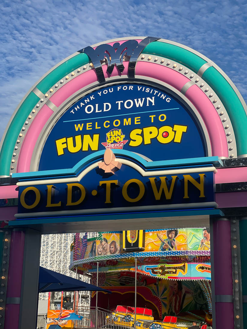 Fun spot Kissimmee Old Town sign resembling a juke box in Florida