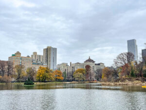 Harlem Meer Central Park in NYC New York