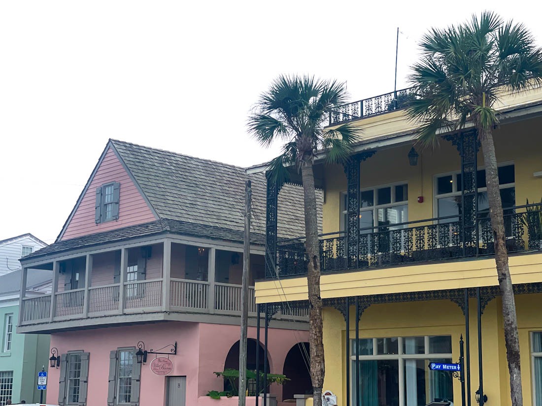 Historic Downtown buildings St Augustine Florida