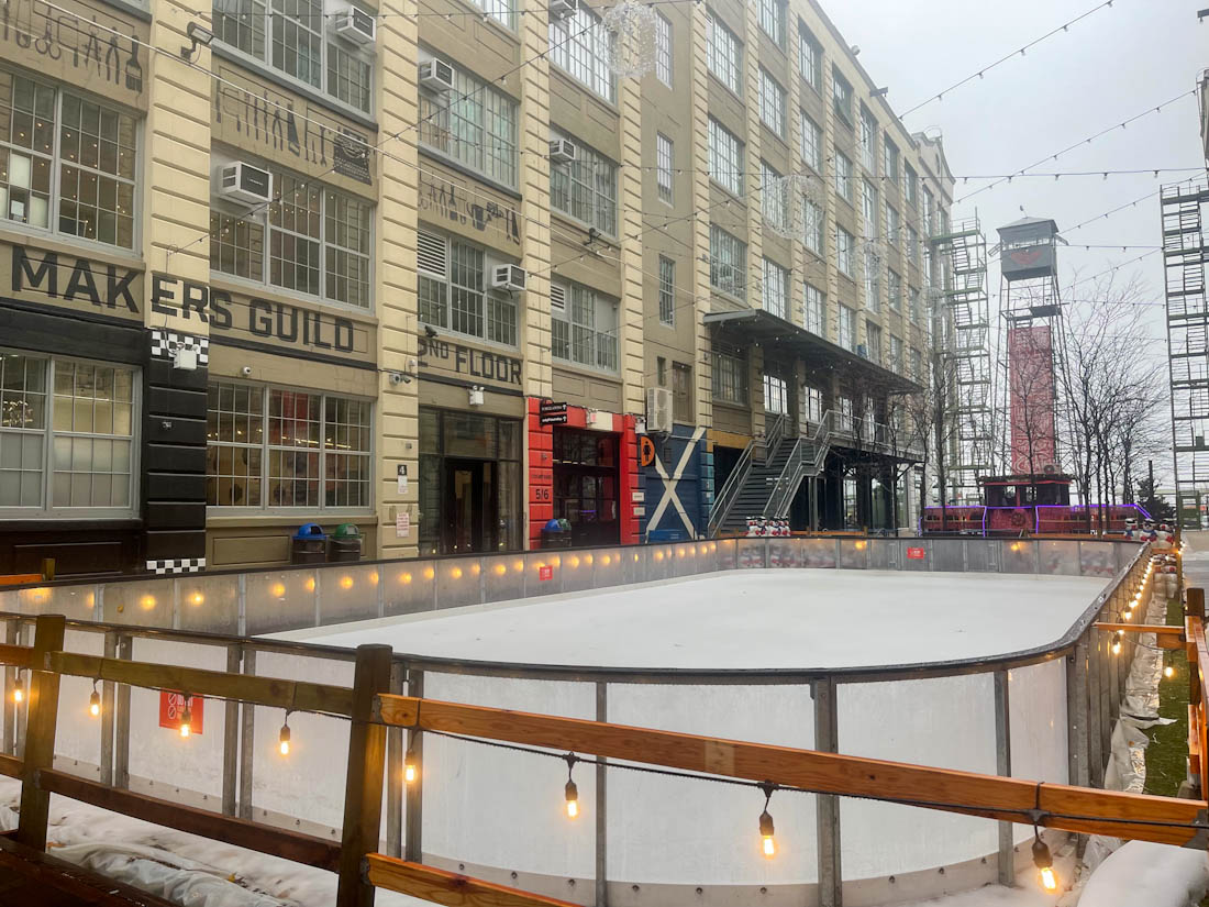 Ice rink at Industry City Brooklyn 