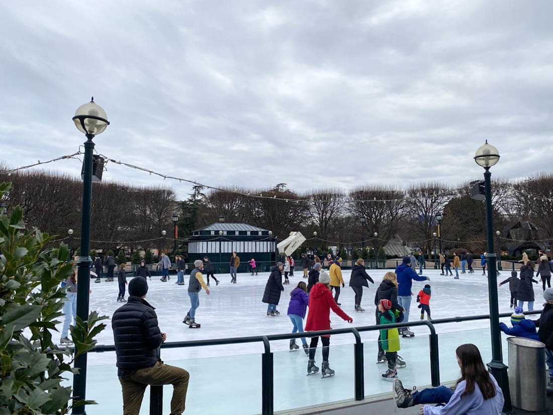 Ice rink in the Sculpture Garden in Washington DC