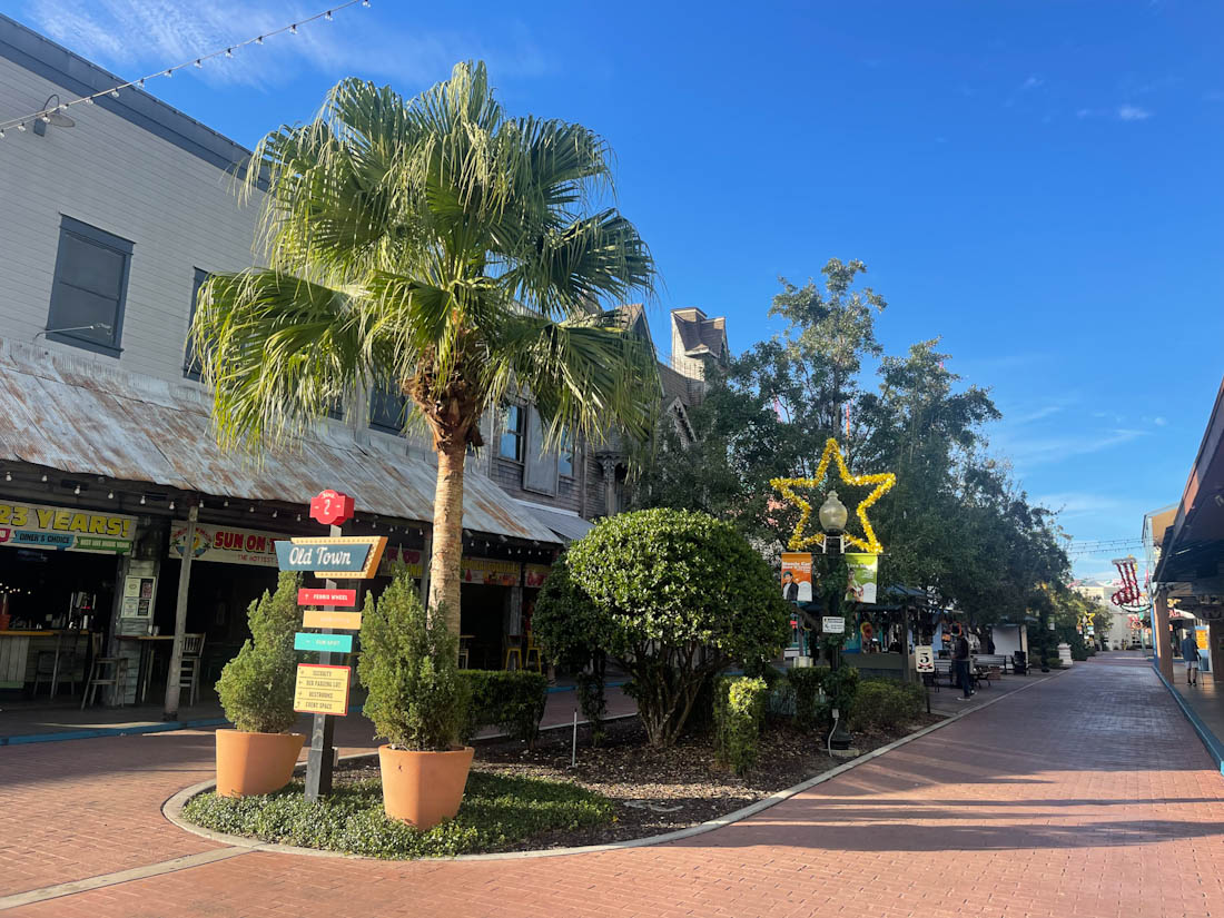 Kissimmee Old Town Street, Florida.