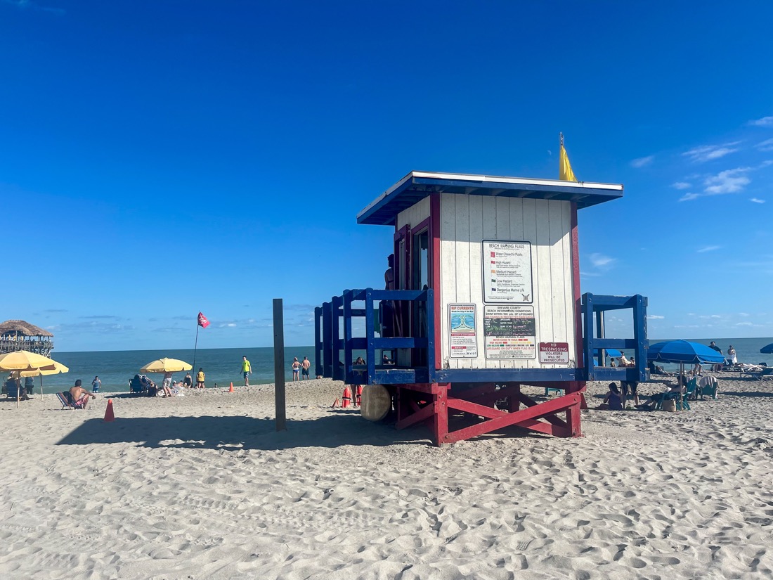 Lifeguard hut Cocoa Beach Florida