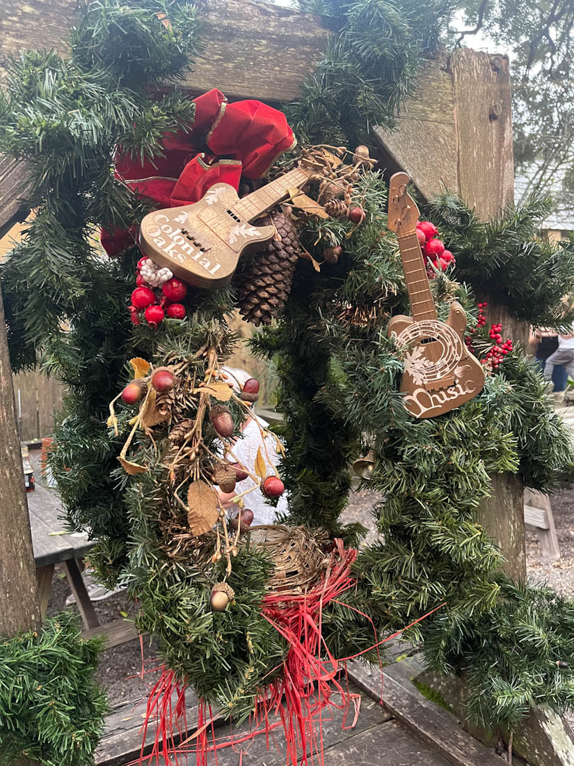 Music wreath St George Street St Augustine Florida