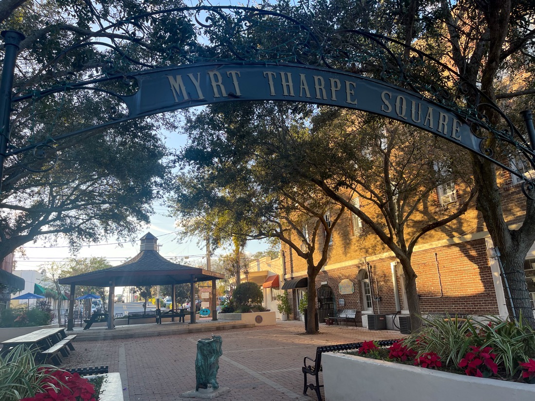 Myrt Tharpe Square sign Cocoa Florida