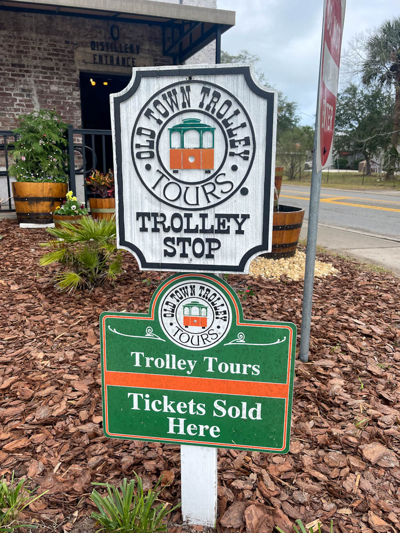 Old Town Trolley sign St Augustine Florida