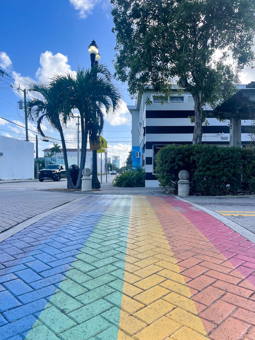 Rainbow mural road Northwood Village, West Palm, Florida