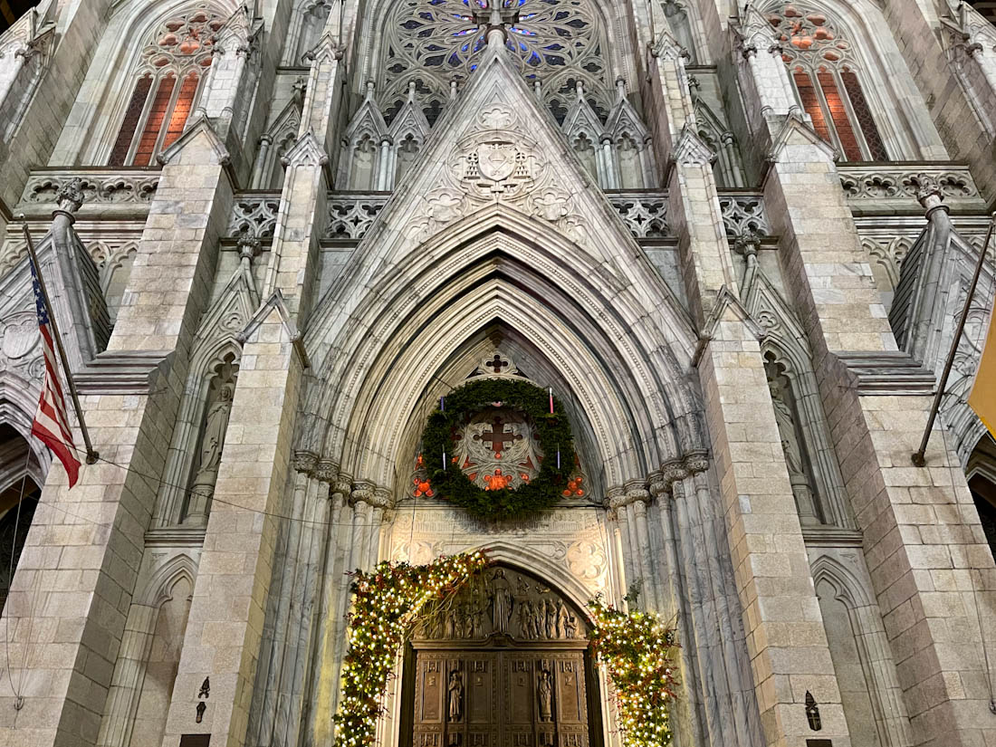 St Patrick’s Cathedral at Christmas NYC New York