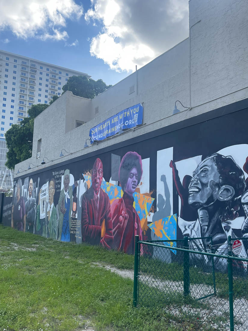 Street art revolution mural in West Palm Beach, Florida
