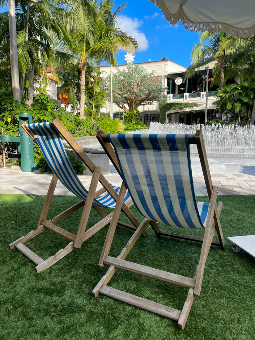 The Square deck chairs at Rosemary Ave West Palm Beach, Florida
