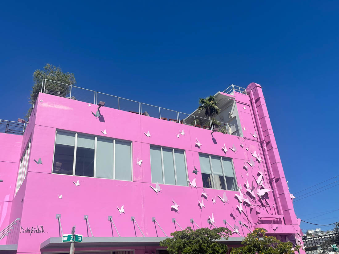 ASTRA Rooftop pink building Wynwood Miami 