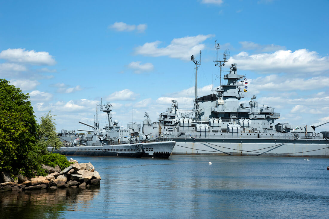 Battleship Cove in Fall River Massachusetts