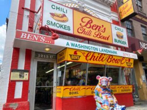 Entrance to Ben's Chili Bowl on U Street in Washington DC