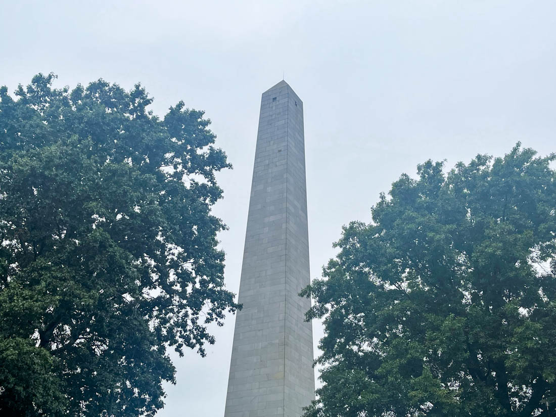 Bunker Hill Monument in Boston, MA.