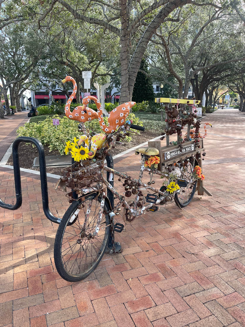 Bike art in Sarasota by Dr Nik William Pearson
