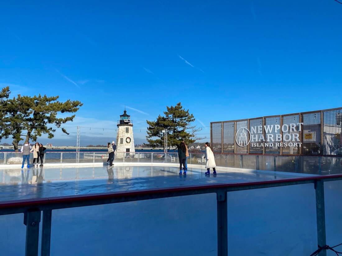 Ice Skating rink at Newport Harbor Island Resort Newport Rhode Island