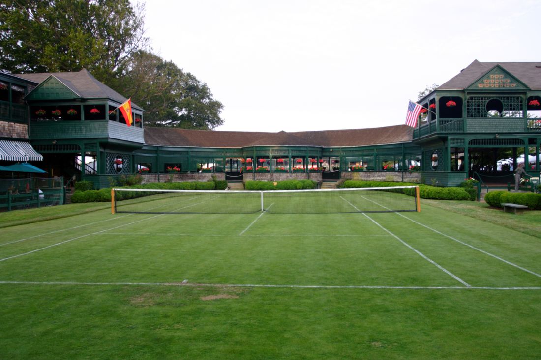Tennis ground at International Tennis Hall of Fame in Newport, RI.