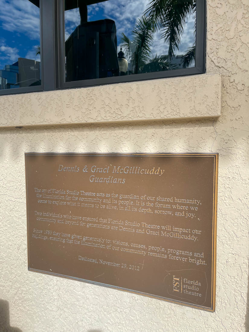 The Guardian statue plaque Sarasota Florida