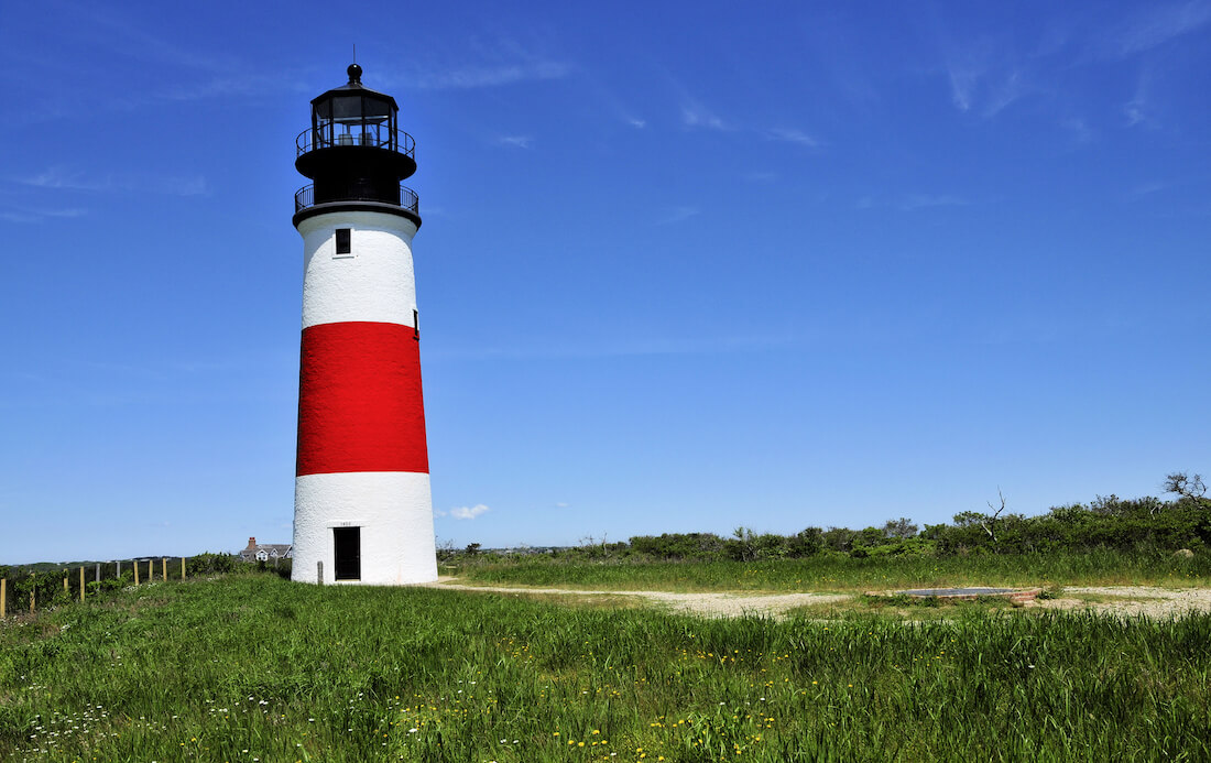 The Sankaty Lighthouse Sankaty Head Light Nantucket Massachusetts