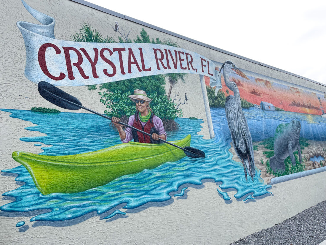 Crystal River art mural Florida
