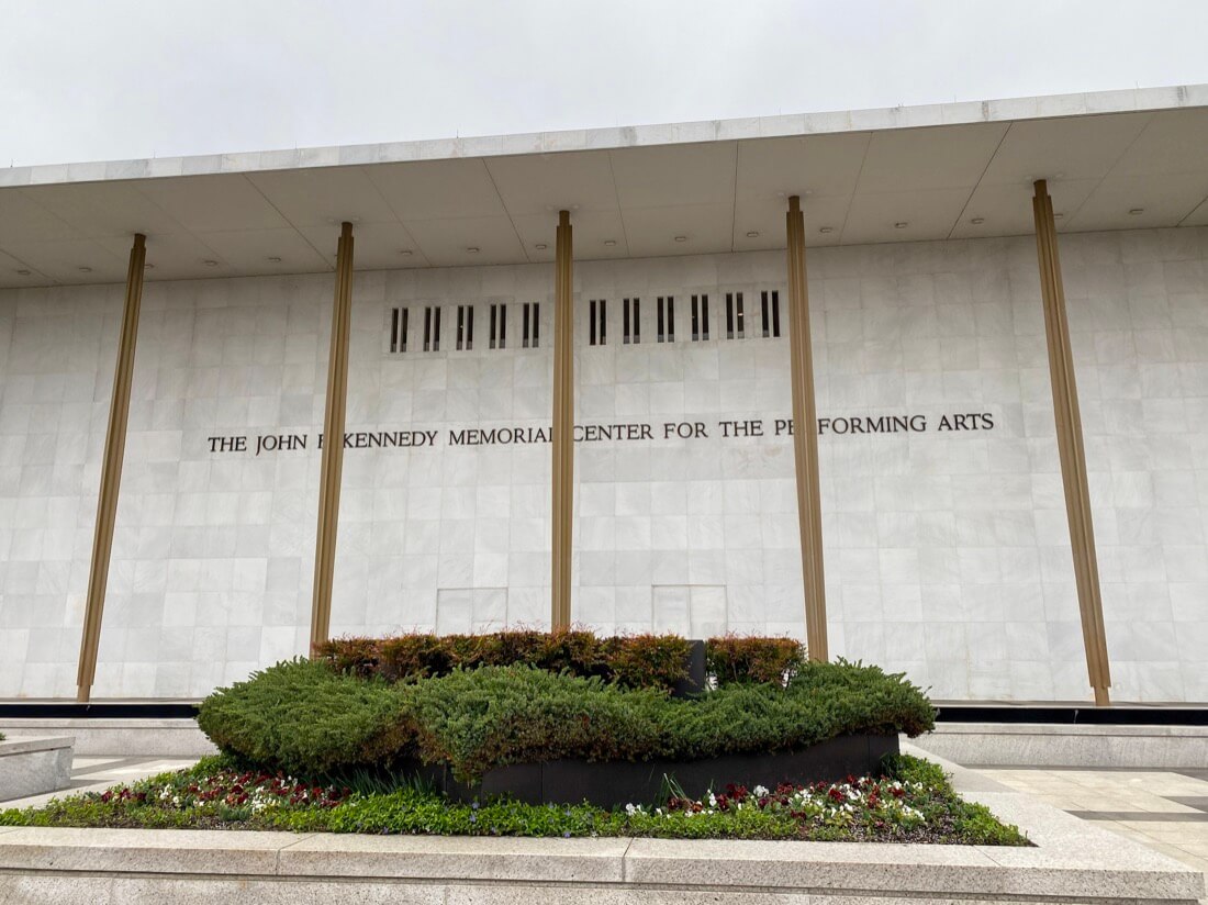 The Kennedy Center building in Washington.