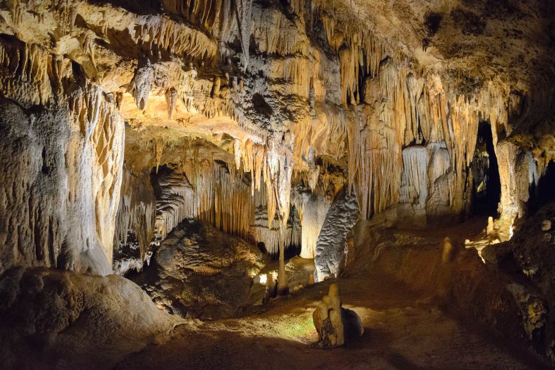 Inside Luray Caverns, Virginia.