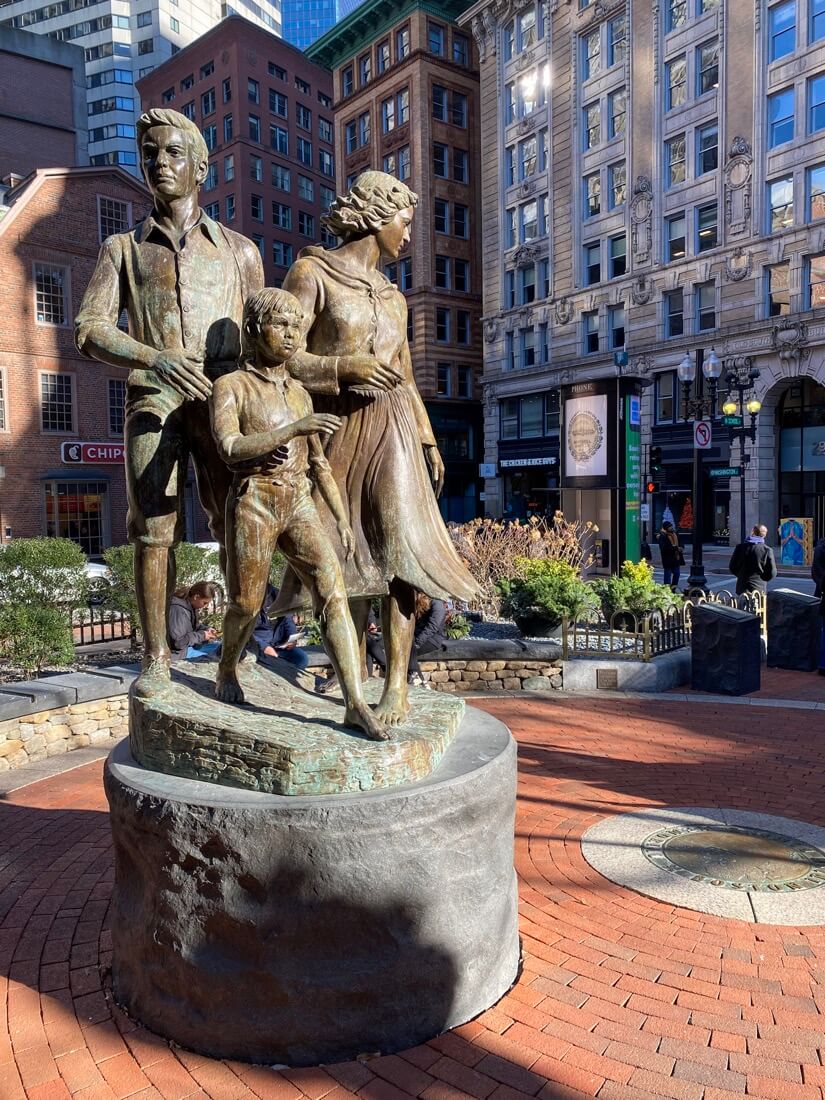 Boston Irish Famine Memorial in Massachusetts