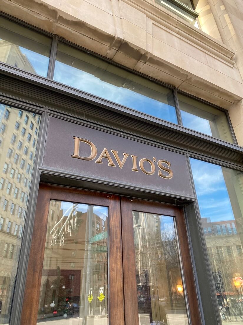 Davios restaurant in Boston Massachusetts