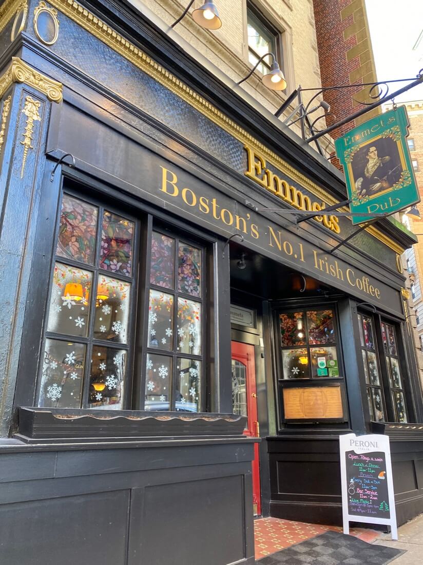Emmets Irish pub Boston Massachusetts