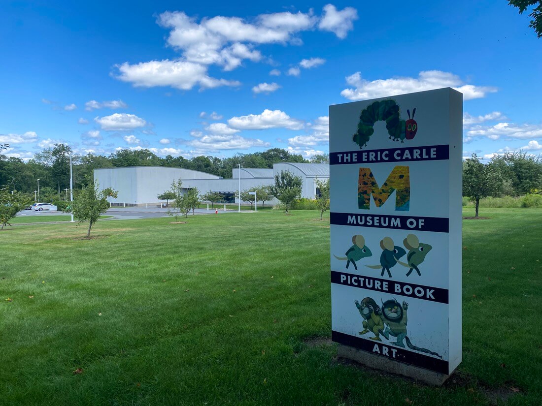Sign for The Eric Carle Museum of Picture Book Art in Amherst Massachusetts