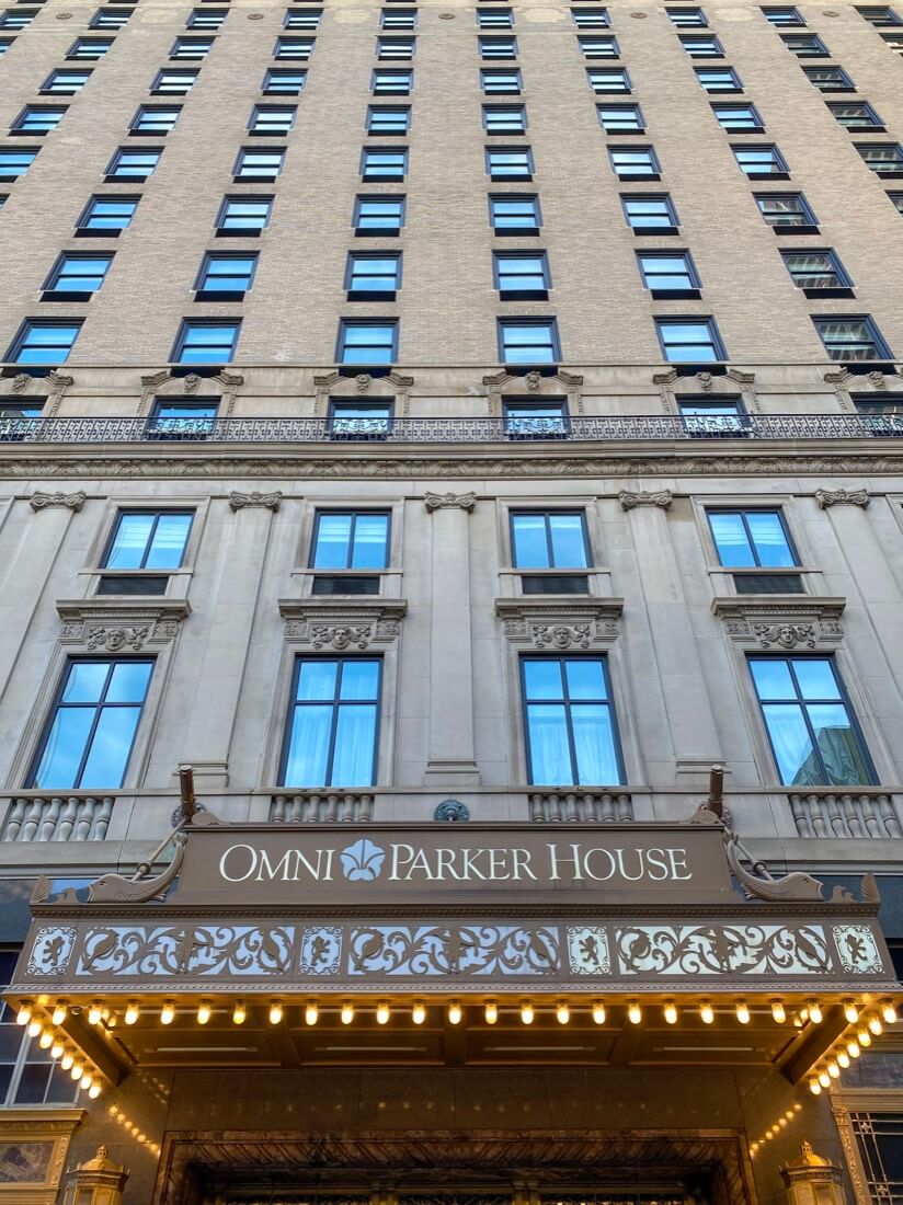 The Omni Parker House Hotel in Boston Massachusetts