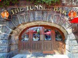 The Tunnel Bar entrance in Northampton Massachusetts