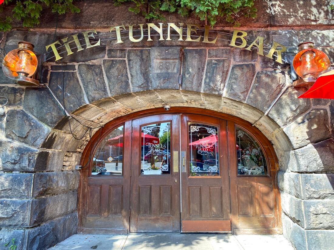 The Tunnel Bar entrance in Northampton Massachusetts