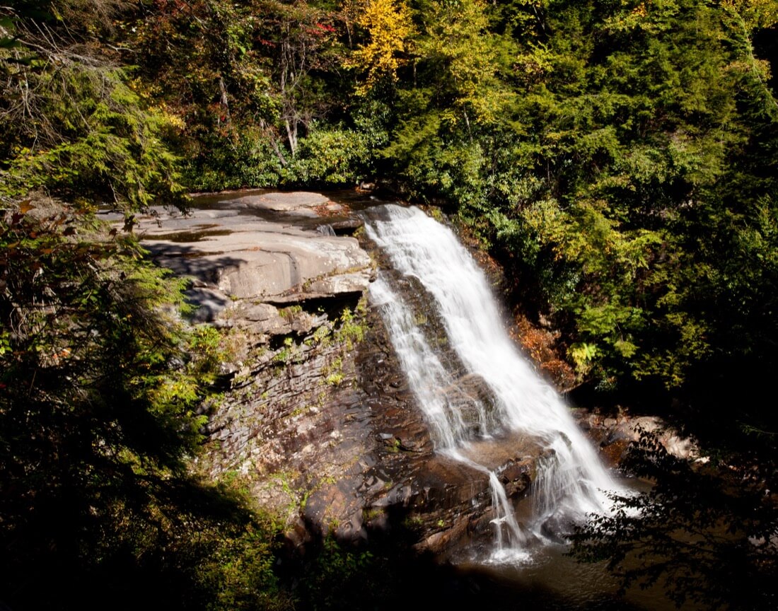 Muddy Creek falls in Swallow Falls State Park in Maryland