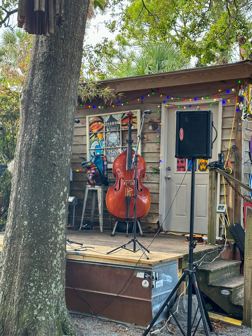 Chico Feo Bar's Outside Stage at Folly Beach 