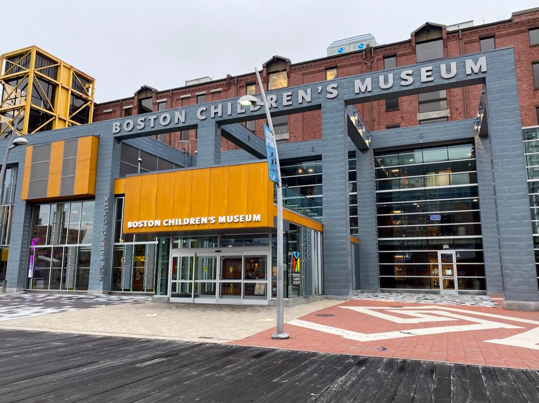 Entrance to Boston Childrens Museum in Massachusetts