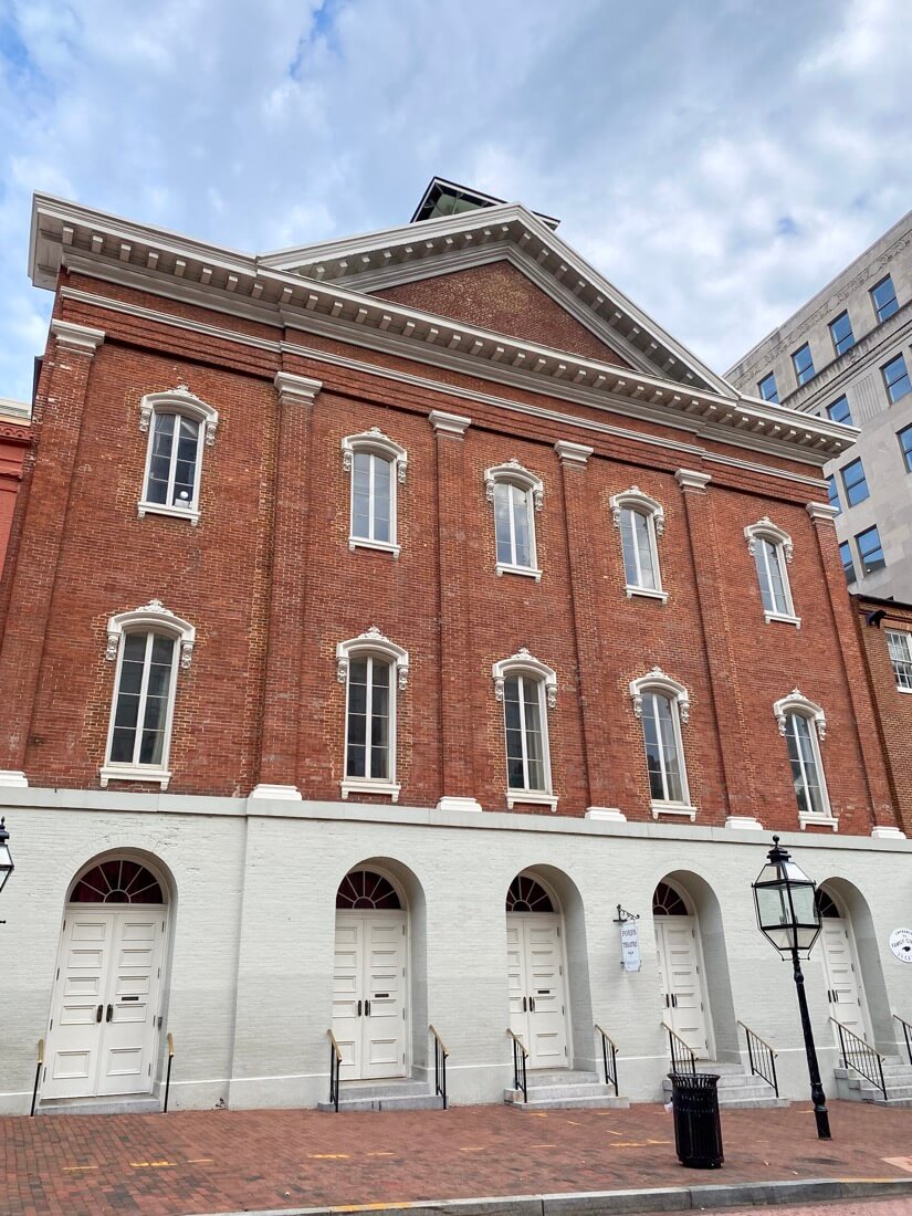 Fords Theatre building in Washington DC