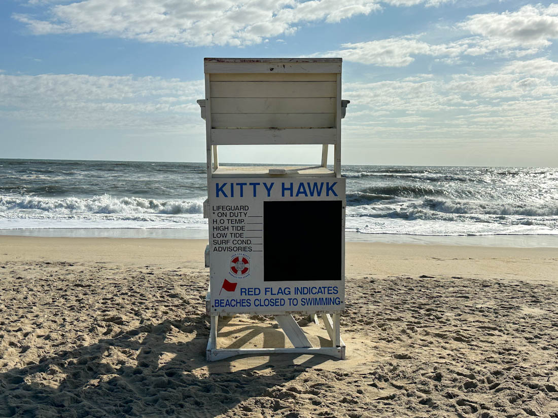 Kitty Hawk Beach Lifeguard Tower in Outer Banks