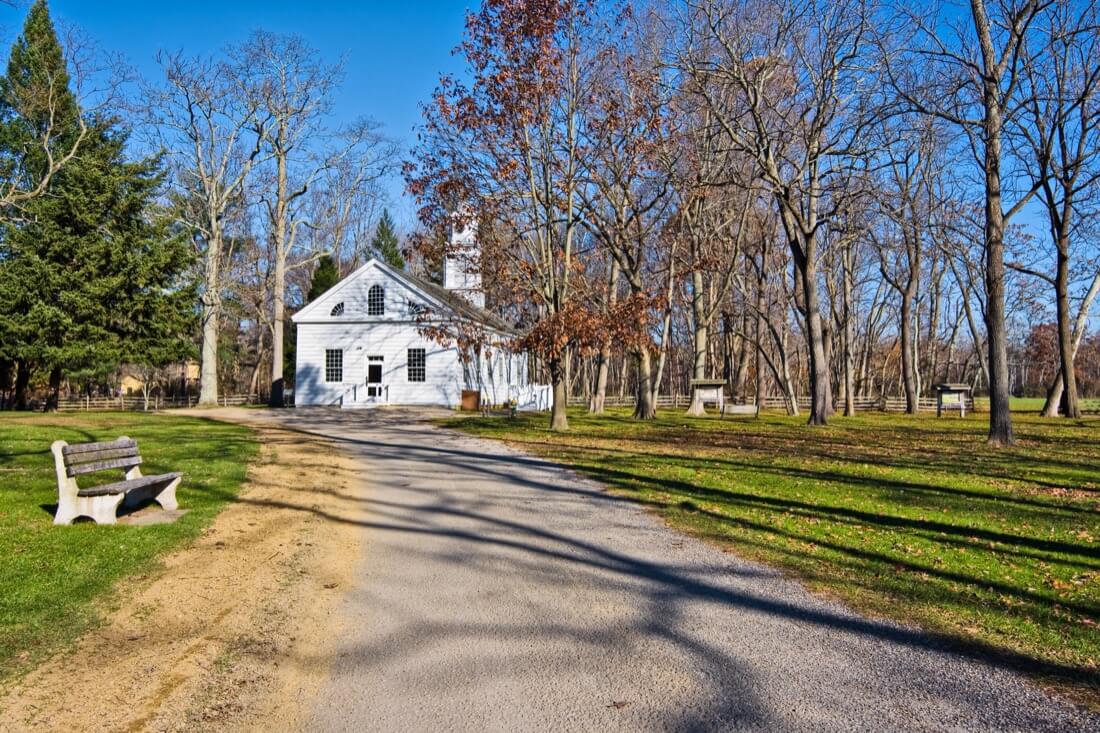 Old Chapel in Allaire Village New Jersey