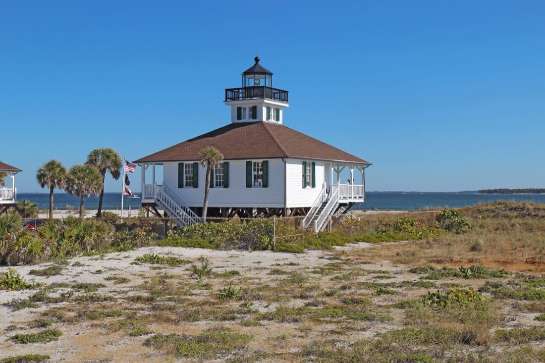Port Boca Grande Lighthouse on Gasparilla Island, Florida