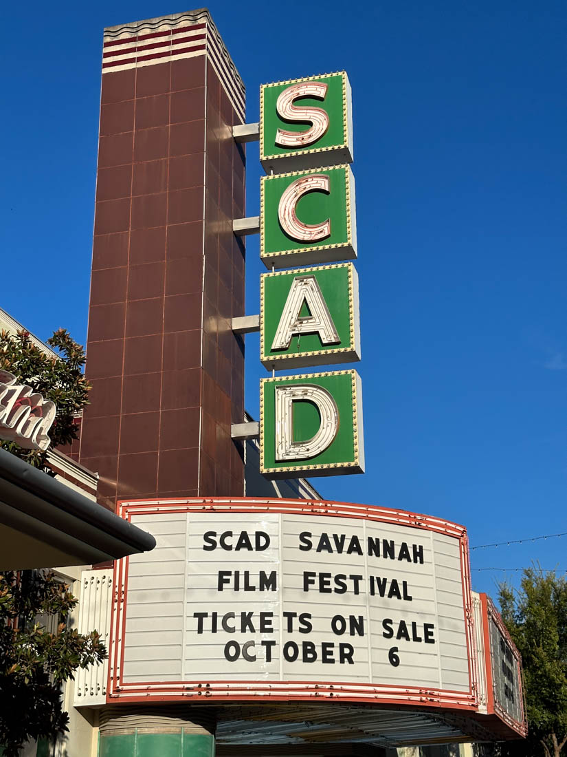 SCAD Trustees Theater Sign in Savannah