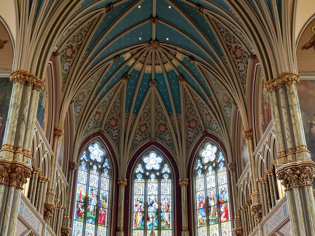 Ceiling of The Cathedral Basilica of St. John the Baptist in Savannah
