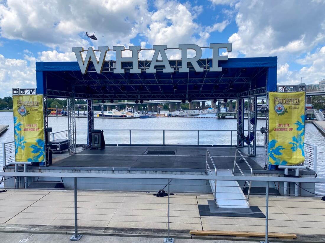 The Wharf stage at District Wharf in Washington DC