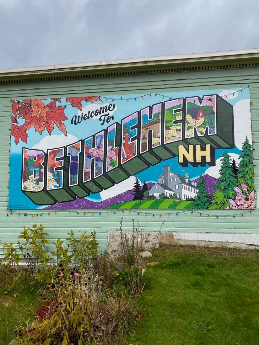 Welcome to Bethlehem New Hampshire mural