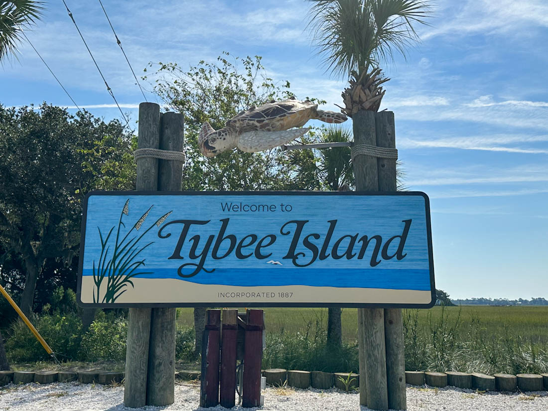 Welcome to Tybee Island Sign 
