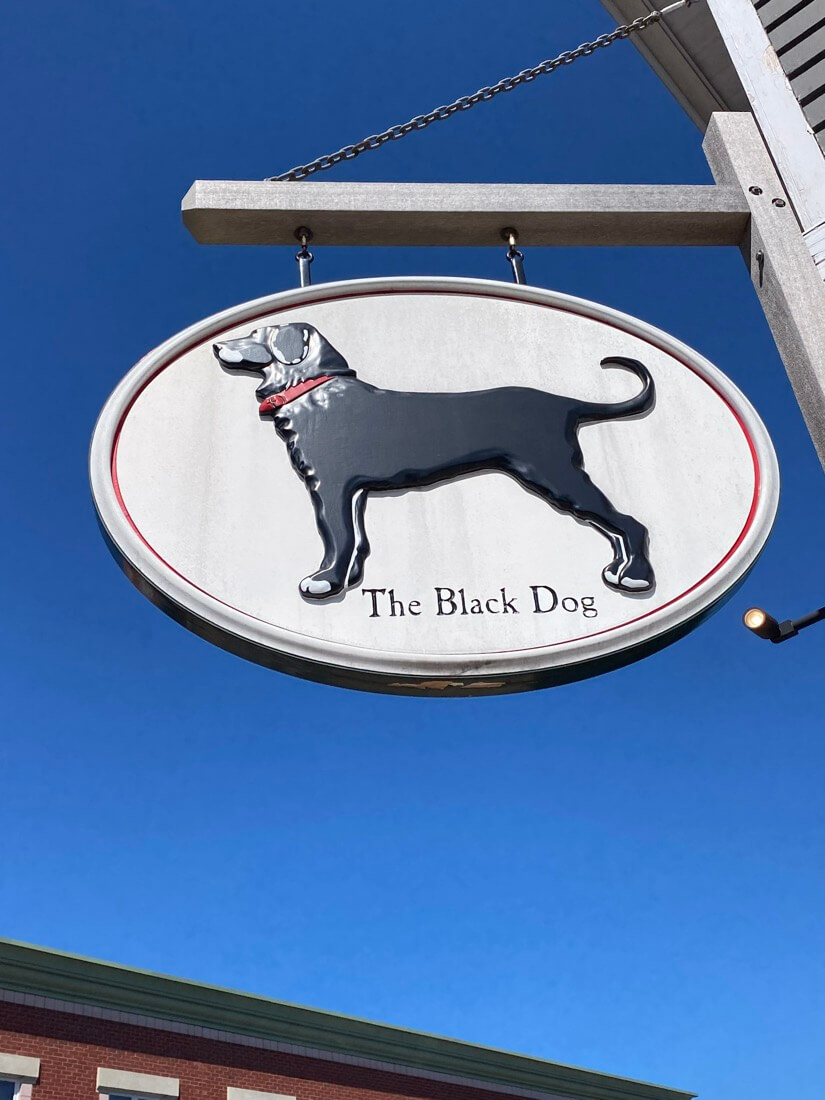 The Black Dog sign Cape Cod